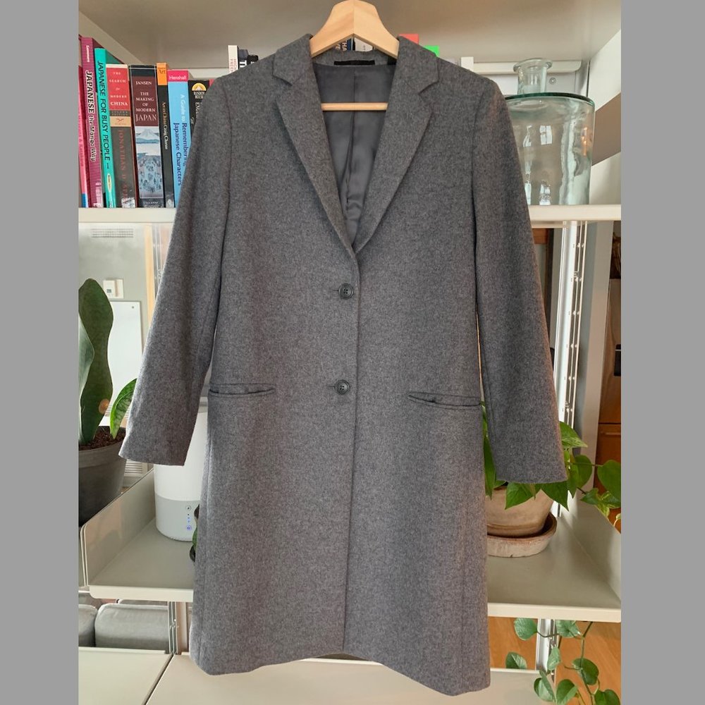 UNIQLO Wool-Cashmere Blend Long Jacket